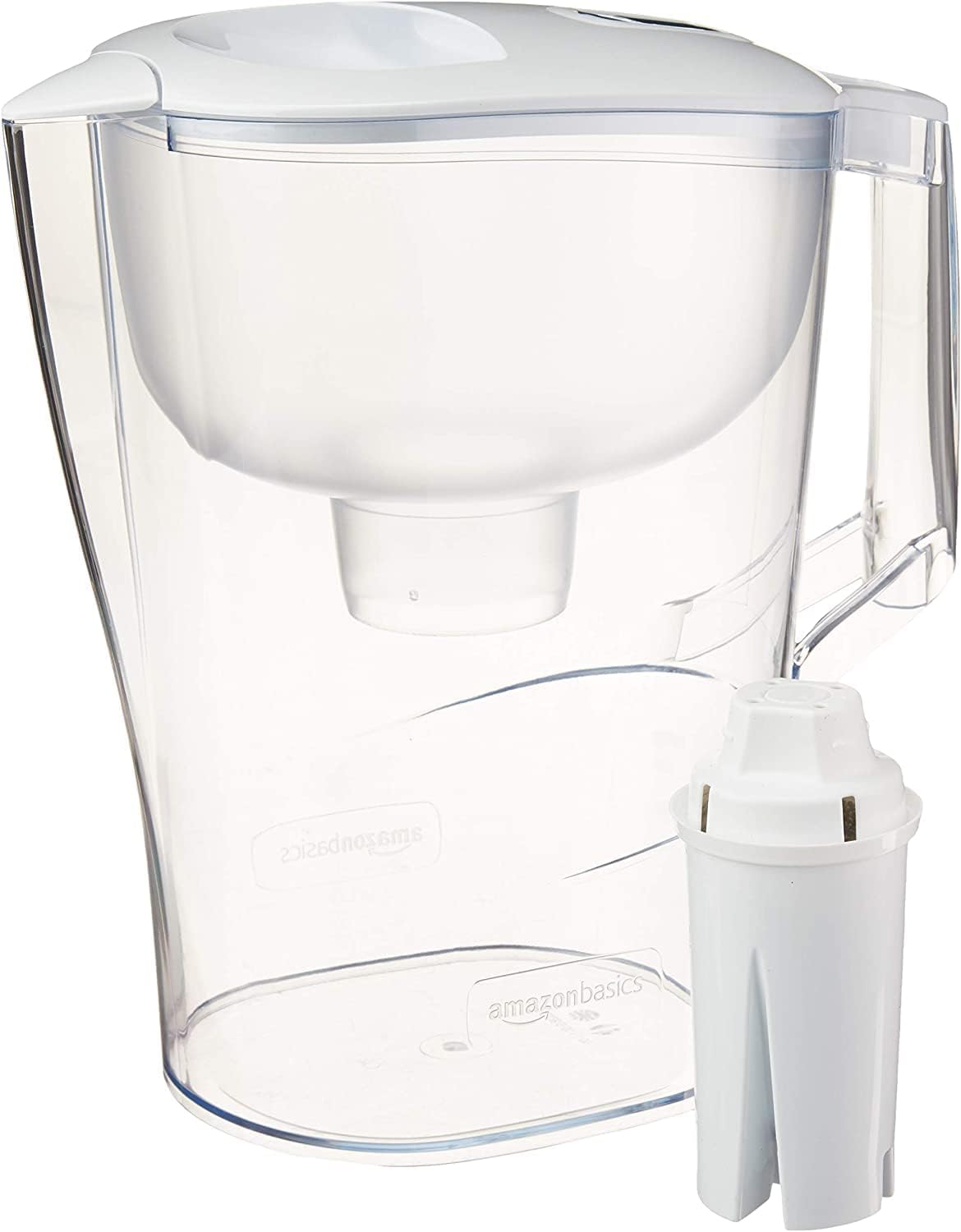 Detalle de Amazon Basics 10-Cup Pitcher with Filter (Brita-compatible) for clean, crisp filtered water