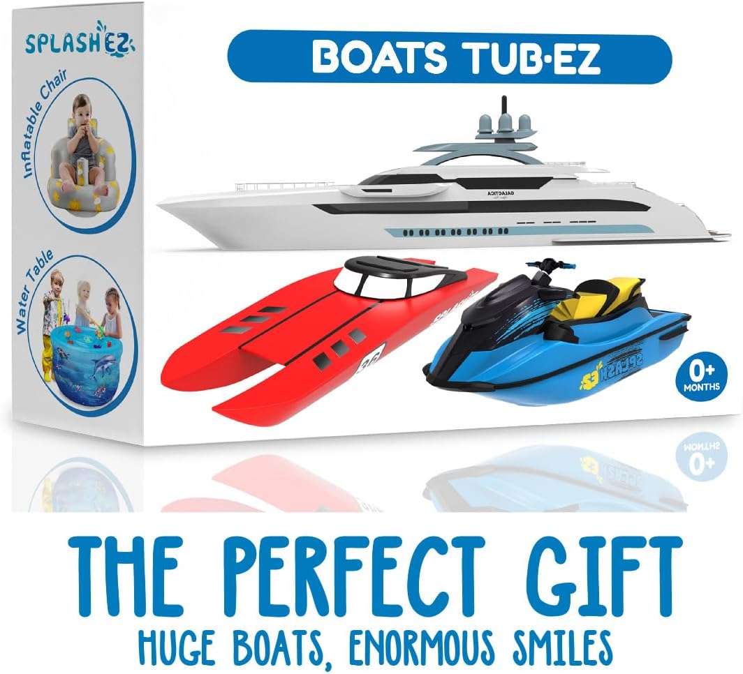Thumbnail 6 de SplashEZ Boat Toy: Mold-Free Floating Bath Toy for Toddlers & Kids