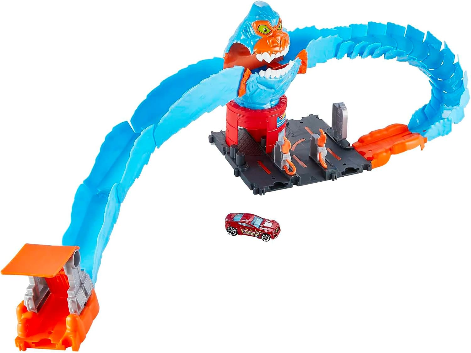 Detalle 2 de Hot Wheels City: Pista Gorila en la Gasolinera 🦍