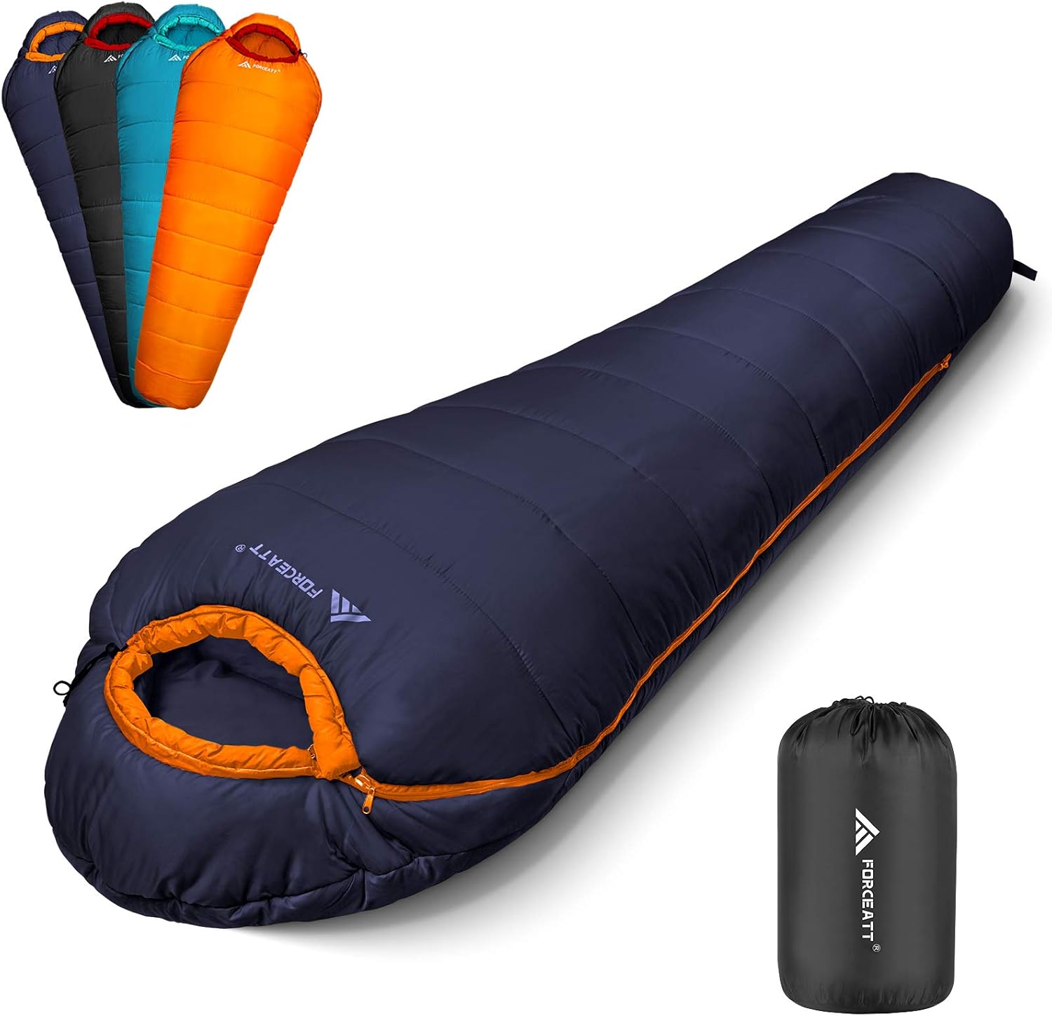 Detalle de Forceatt Schlafsack -10°C–15°C 4 Jahreszeiten