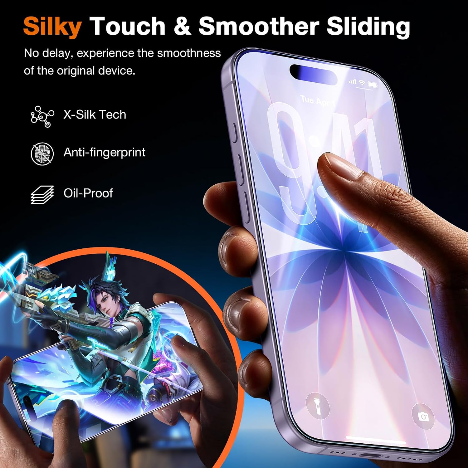 Detalle 2 de LK iPhone 17 Screen Protector, 2-Pack