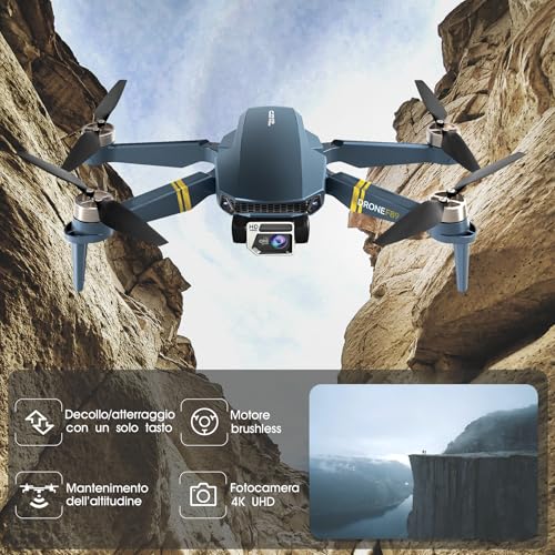 Detalle de CHUBORY Drone con Telecamera 4K HD per Principianti — 84 Minuti di Volo, 800 m di Portata e Funzioni Intelligenti