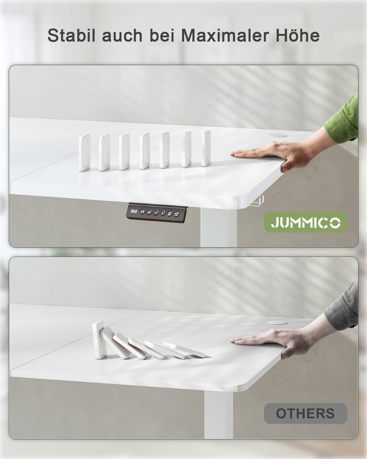Thumbnail 6 de JUMMICO 140 x 60 Steh-Sitz Schreibtisch