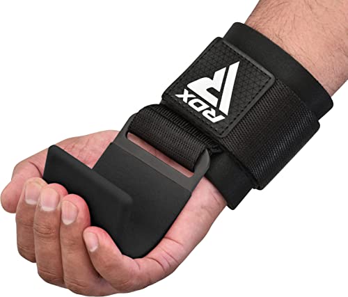 Thumbnail 8 de RDX Fitness Palestra Gancio Cinghie Sollevamento Pesi: Ganci Polso con Supporto Neoprene e Cinghia Regolabile