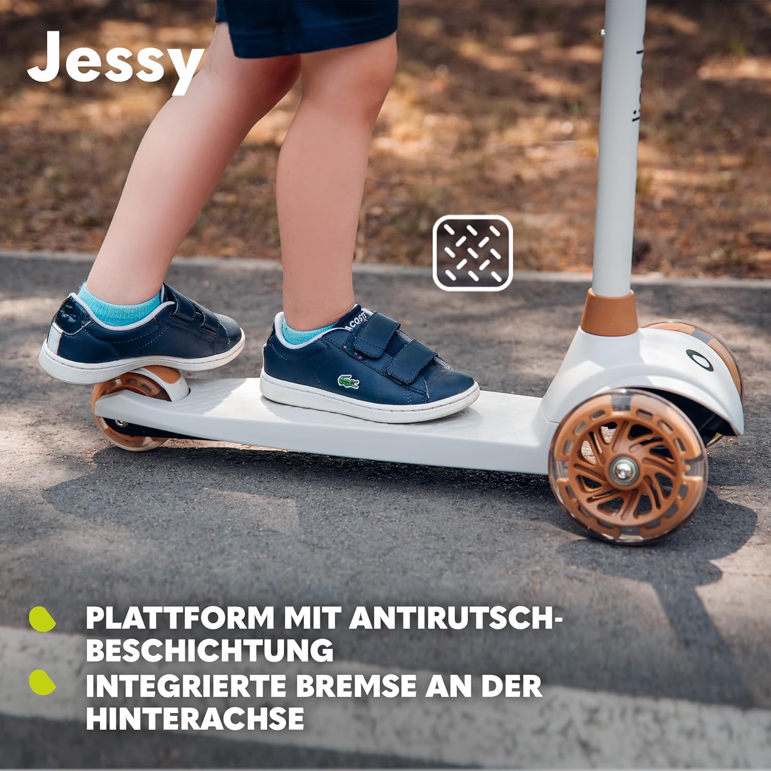Thumbnail 6 de LIONELO Jessy Premium Dreirad-Kinderroller mit LED-Rädern – verstellbarer Lenker, rutschfeste Plattform, bis 50 kg