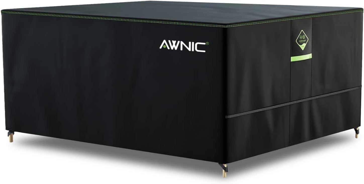 Detalle de AWNIC Garden Furniture Covers 190×190×71cm, Waterproof Square Cover