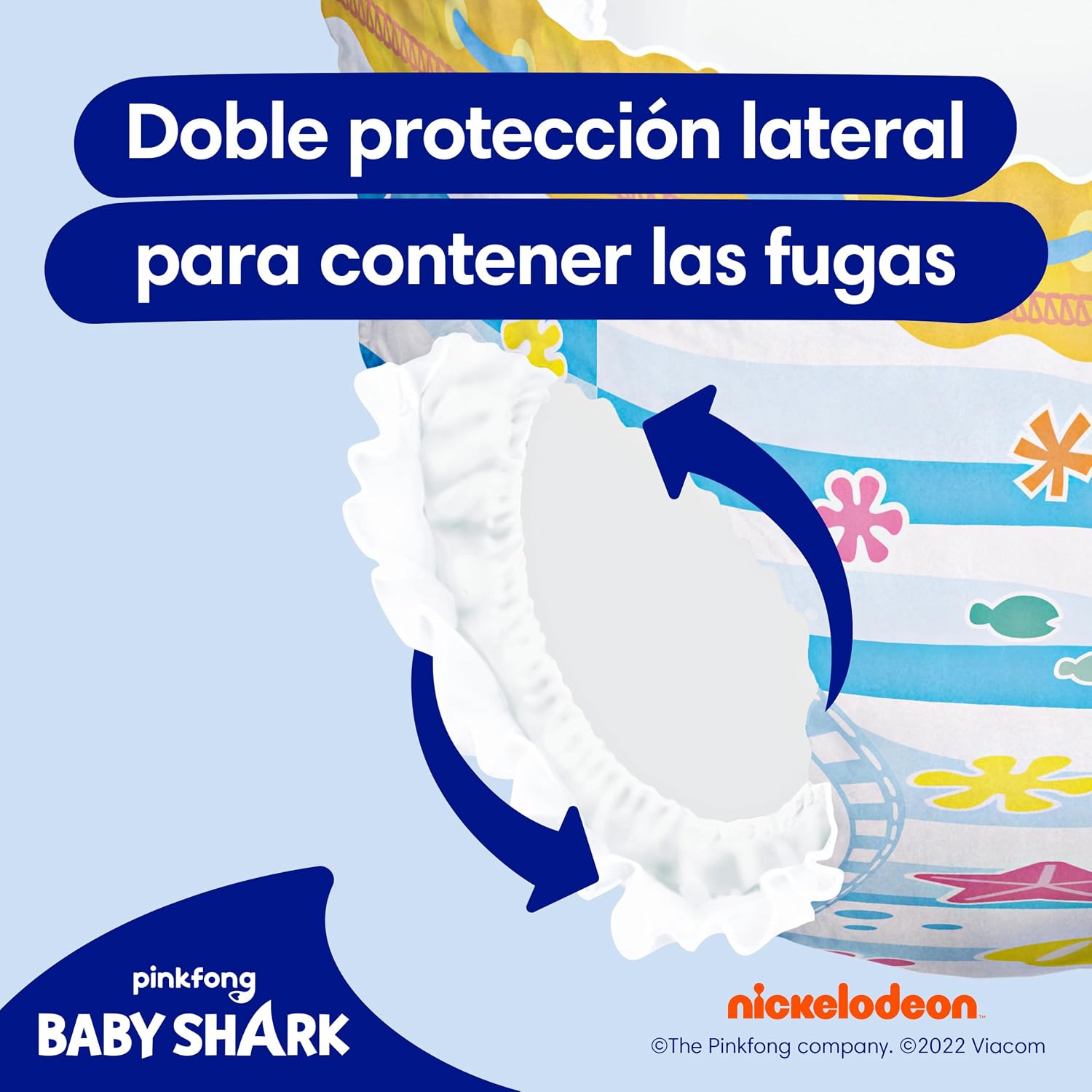 Detalle 2 de DODOT Splashers Baby Shark Pañales Bañadores 80 unidades 🦈