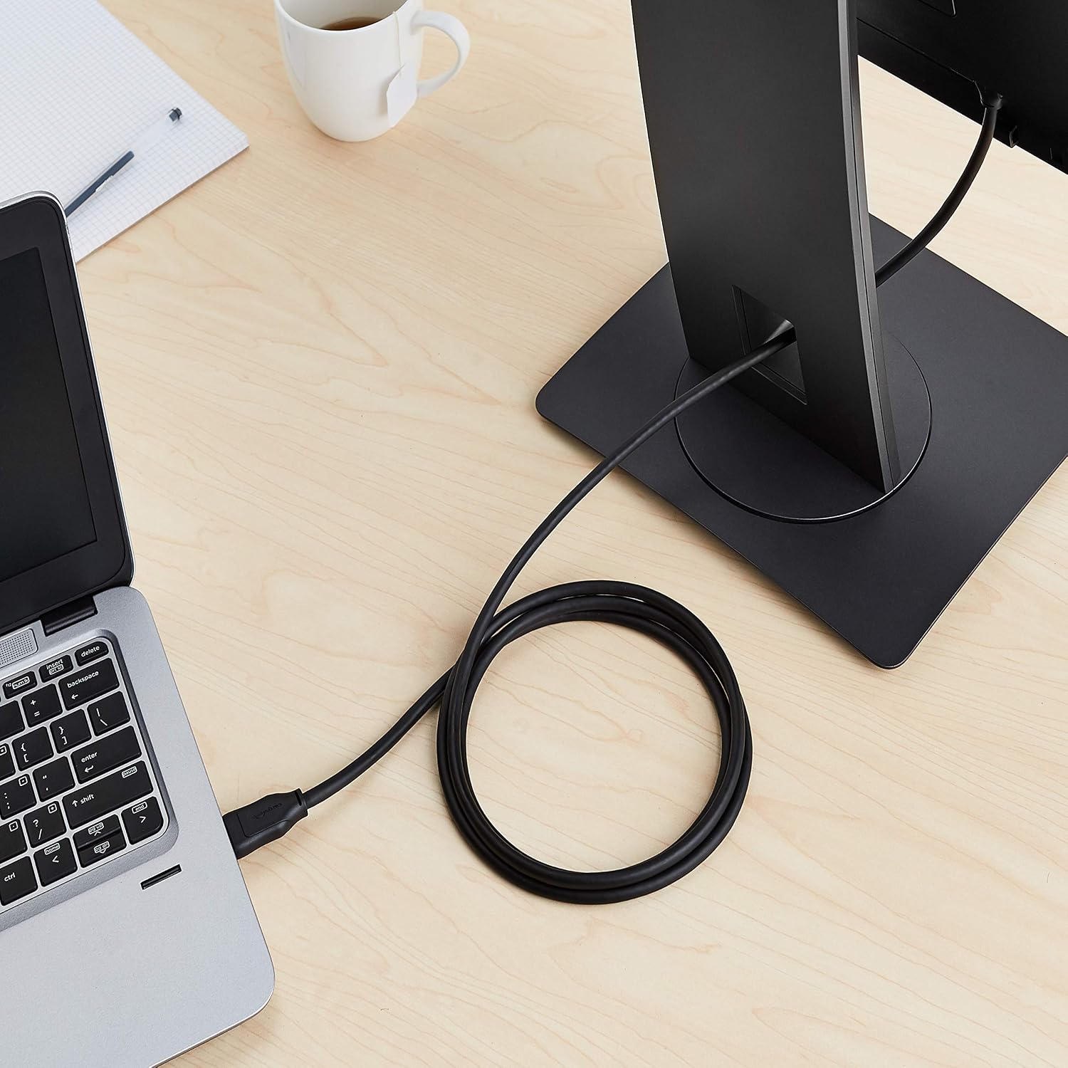 Detalle de Amazonベーシック DP1.4-6FT DisplayPortケーブル 1.8m 8K@60Hz・HDR対応