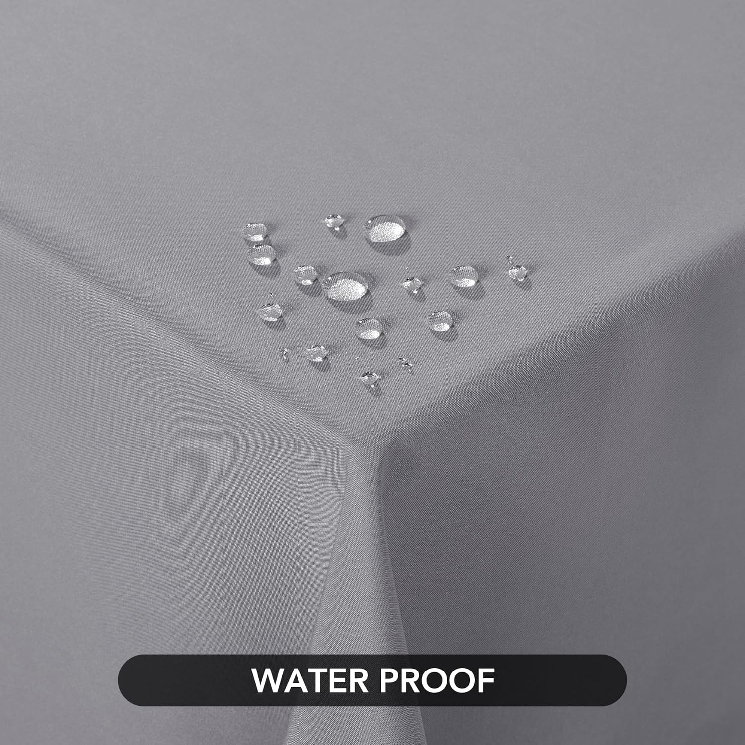 Thumbnail 2 de Deconovo Outdoor Tischdecke wasserdicht 130x160 cm (Grau) – 1 Stück