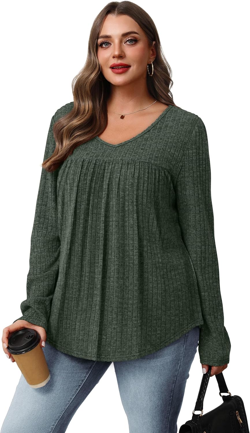 Thumbnail 2 de WIHOLL V-Neck Lightweight Tunic Top for Women