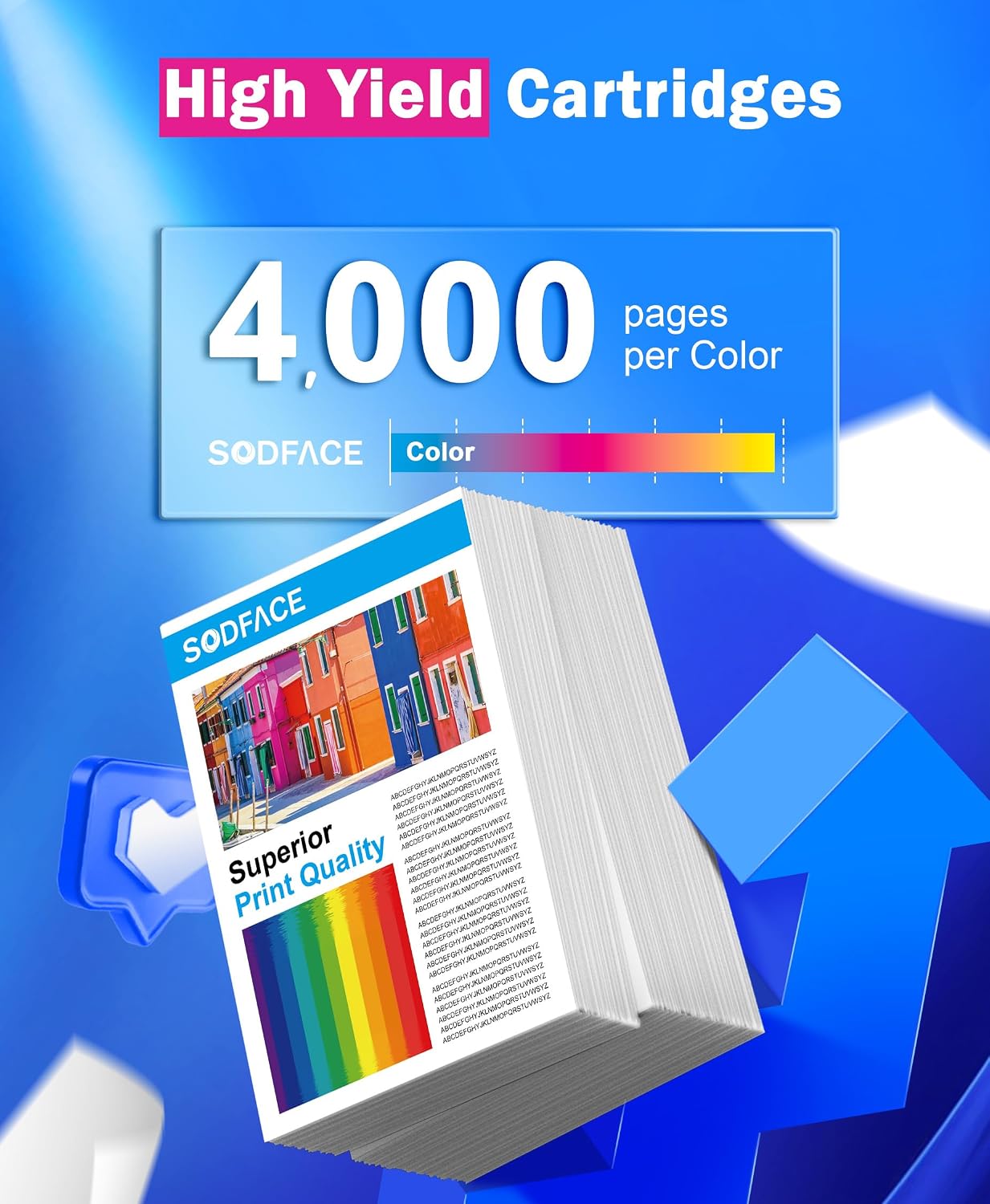 Thumbnail 2 de SODFACE TN423 4-Pack toner cartridges