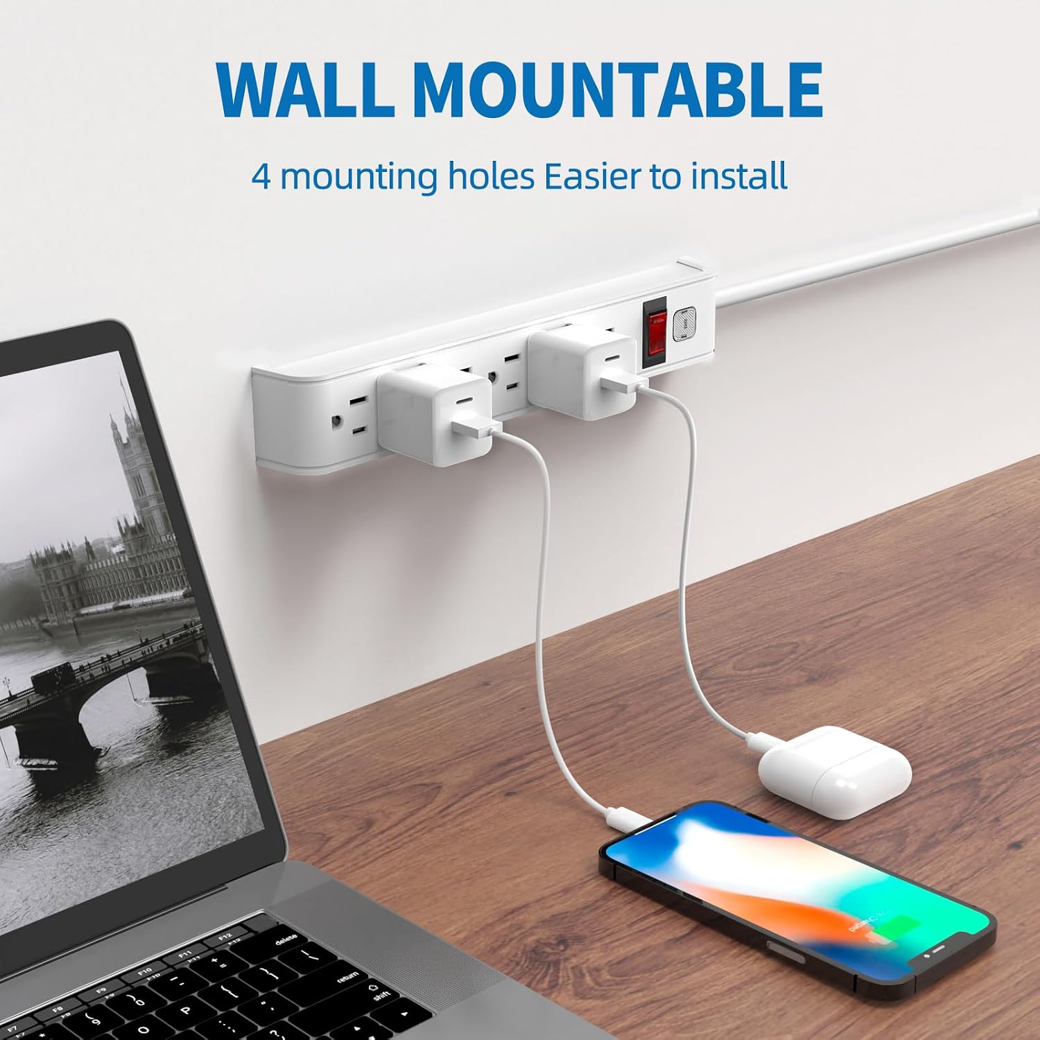 Detalle de TiFFCOFiO Surge Protector 600 Joules 4ft