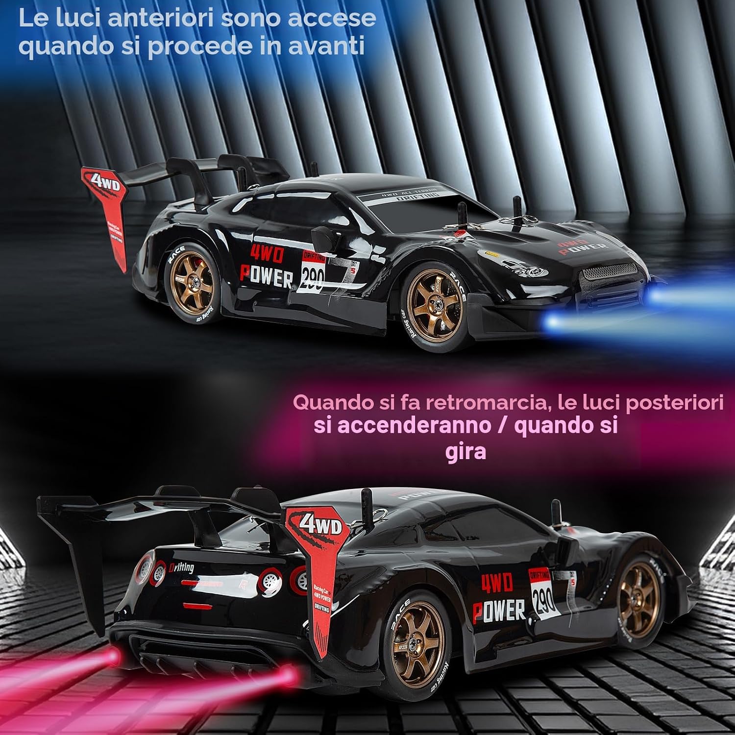 Detalle de BORSTOYPRO 1:14 Macchina Drift 4WD