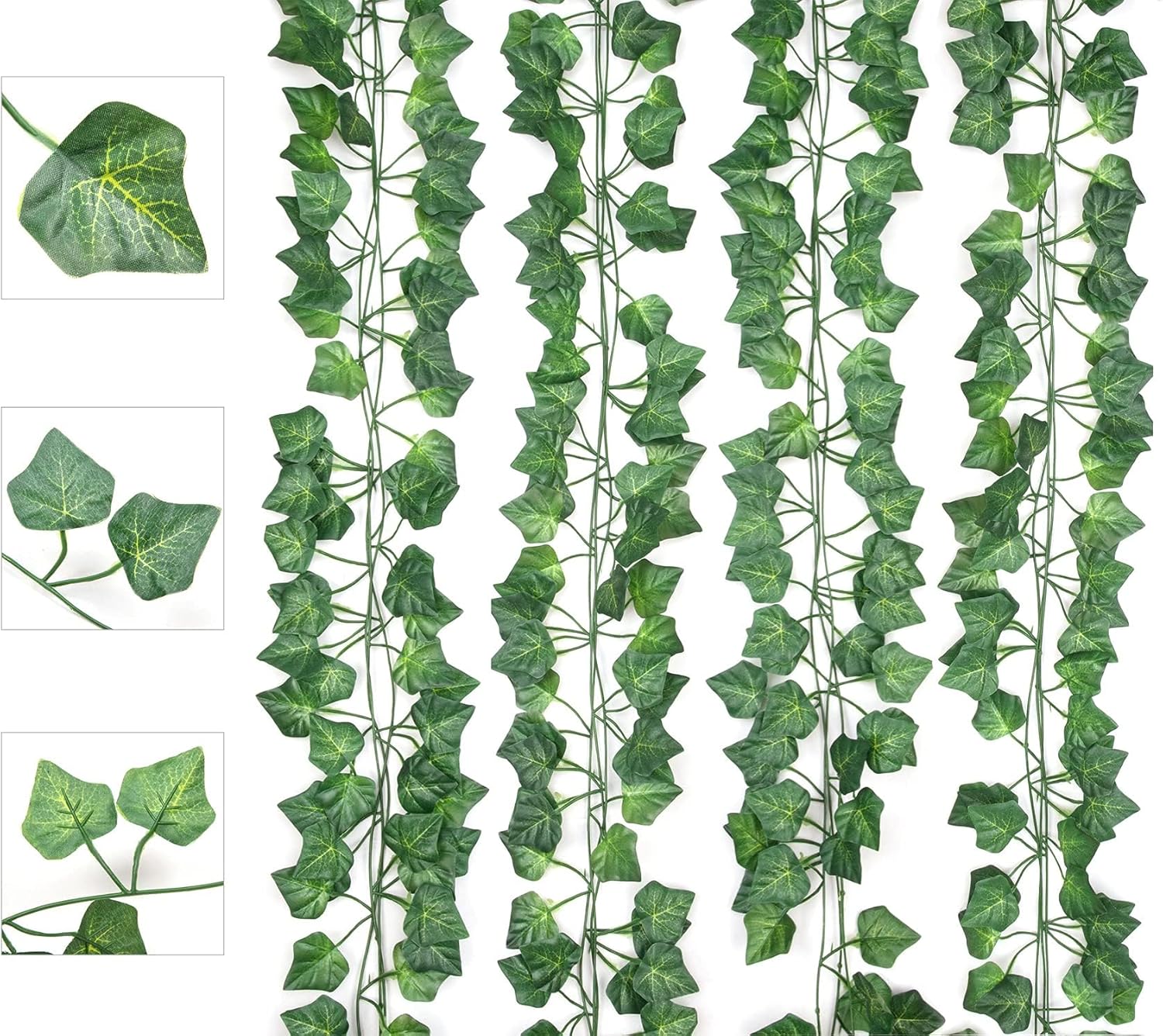 AIOR 12 Pcs Lierre Artificielle 200 cm