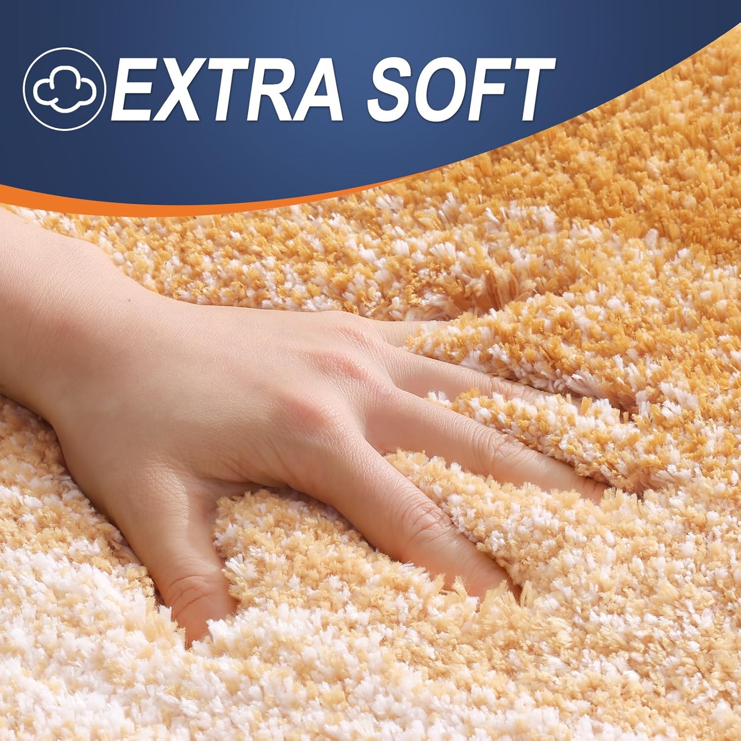 Thumbnail 2 de OLANLY 36x24 Bath Mats: Ultra-Soft Microfiber with TP Rubber Backing