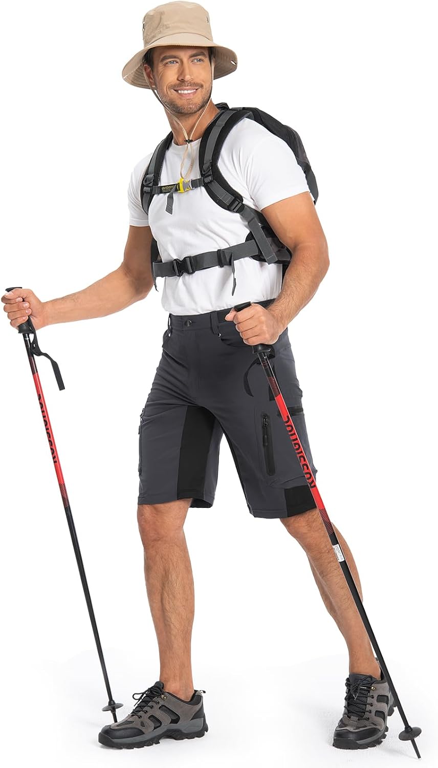 Thumbnail 5 de Hiauspor Kurze Hosen Herren – Leichte, atmungsaktive Wander- und MTB-Hose mit 6 Taschen
