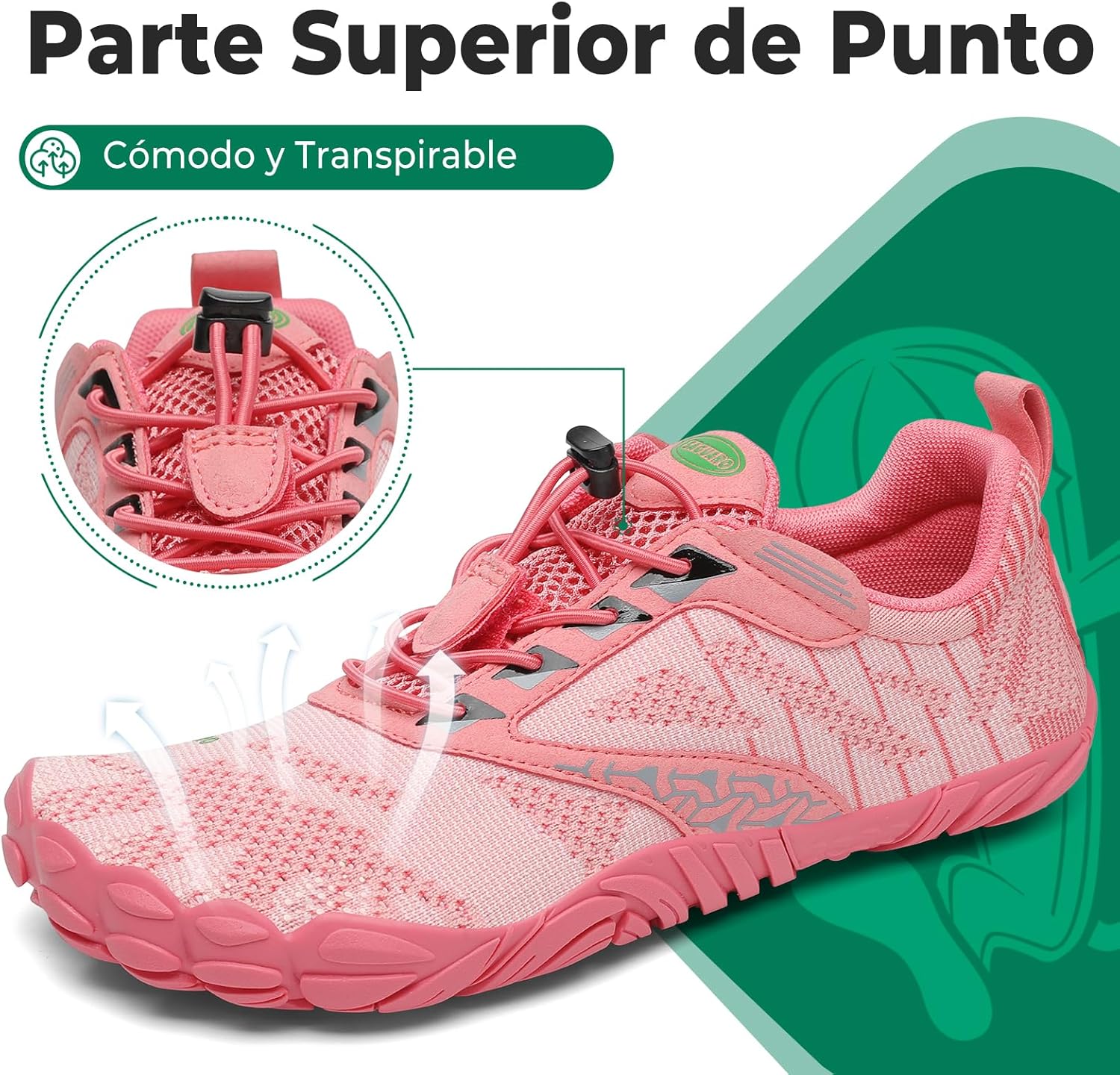 Thumbnail 2 de SAGUARO Punto Barefoot Zapatillas Minimalistas 36-48