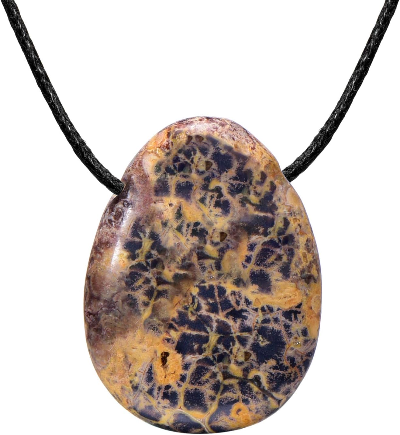 Detalle de Morella Collar para Mujer 80 cm Colgante Gota Gemas