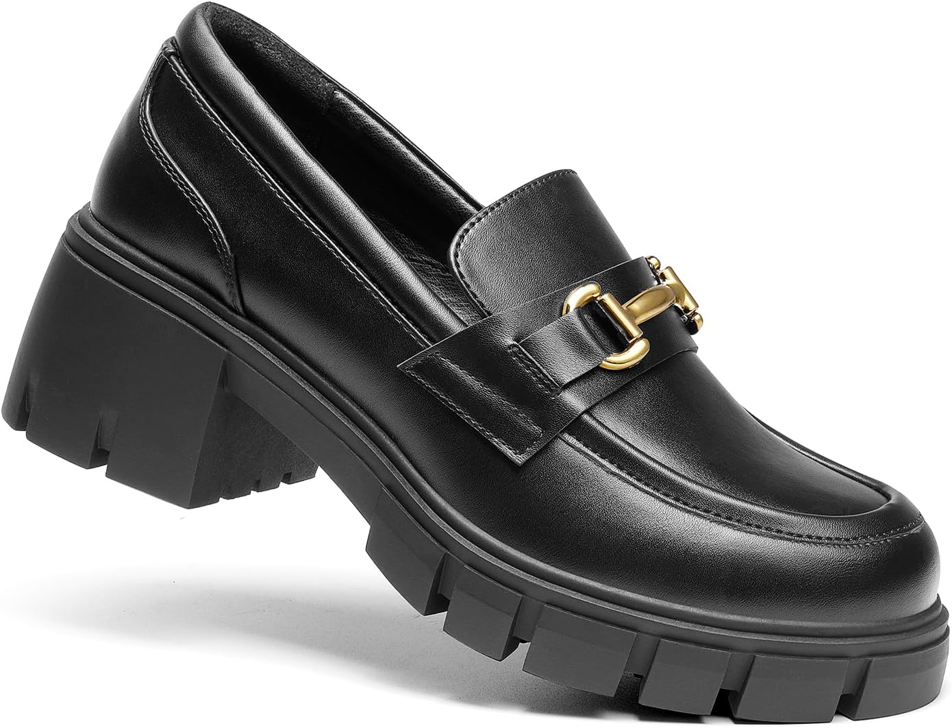 Thumbnail 6 de DREAM PAIRS Platform Chunky Loafers 5mm cushioning 👞