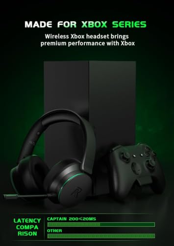 Detalle 2 de RYR Captain 200 Wireless Gaming Headset for Xbox Series X|S, Xbox One, PS5/PS4, PC, Mac, Switch