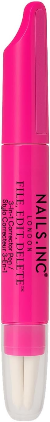 Detalle de Nails Inc File, Edit, Delete 3-in-1 Corrector Pen – Cuticle pusher & nail shaper with replaceable fine tips