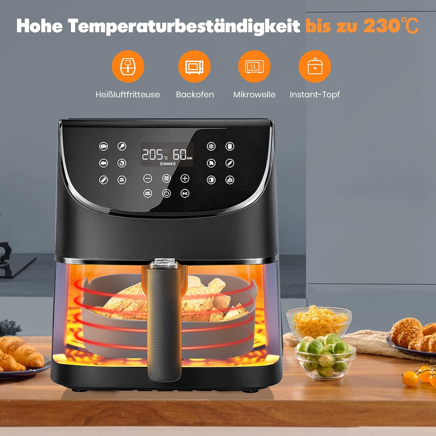 Thumbnail 5 de BISNIE Silikonform 20 cm für Airfryer