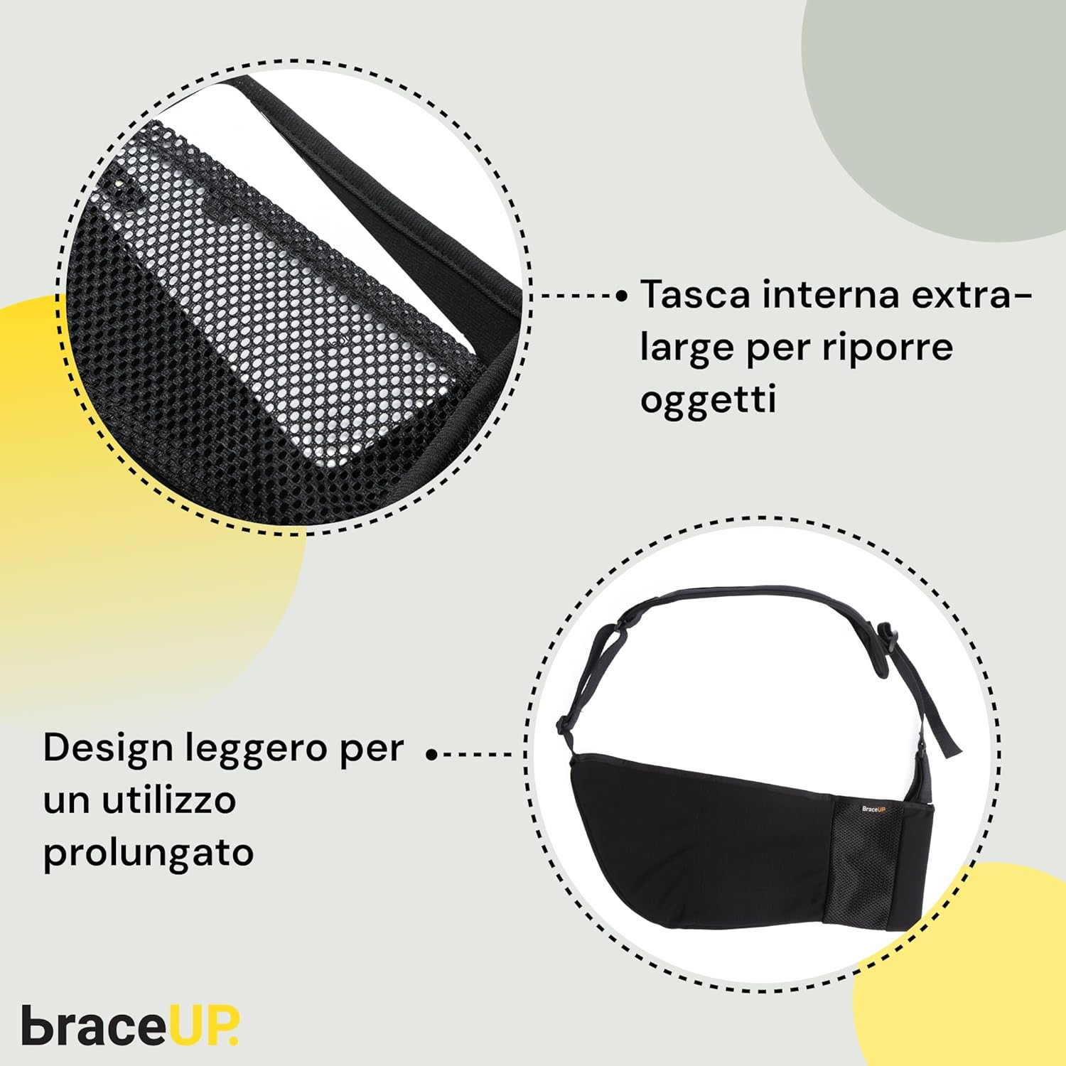 Thumbnail 3 de BraceUP Tutore Braccio per spalla e braccio destro/sinistro con fascia regolabile e supporto per pollice