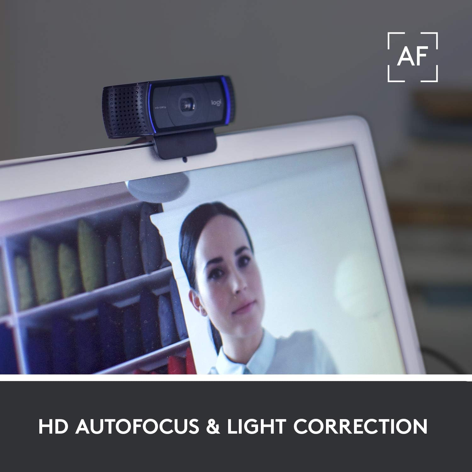 Detalle de Logitech C920 USB HD Pro Webcam with Auto-Focus, Microphone & Logitech H390 USB Headset bundle