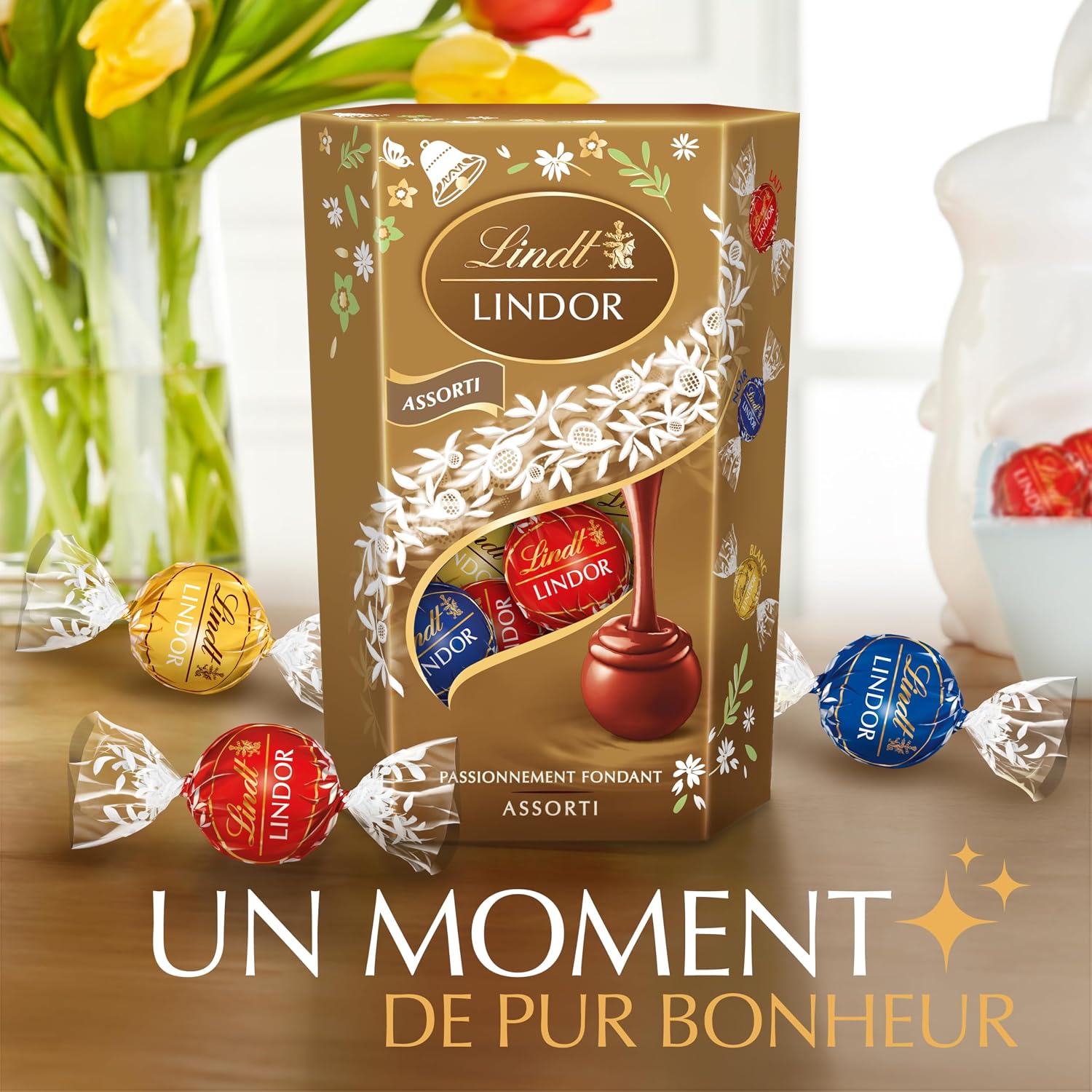 Detalle 2 de Lindt LINDOR Cornet de Pâques 200 g