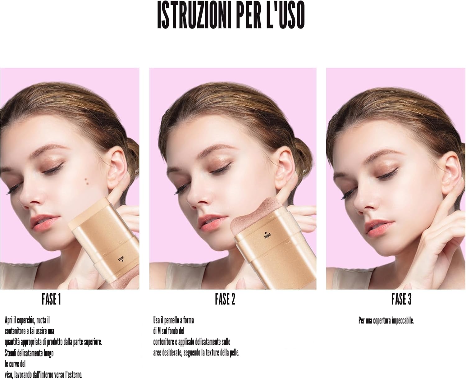 Detalle 2 de Catlinez 2 in 1 Correttore: Copre Segni di Acne, Macchie e Cerchi Sciuri con Finish Crema (Avorio) – 47 g