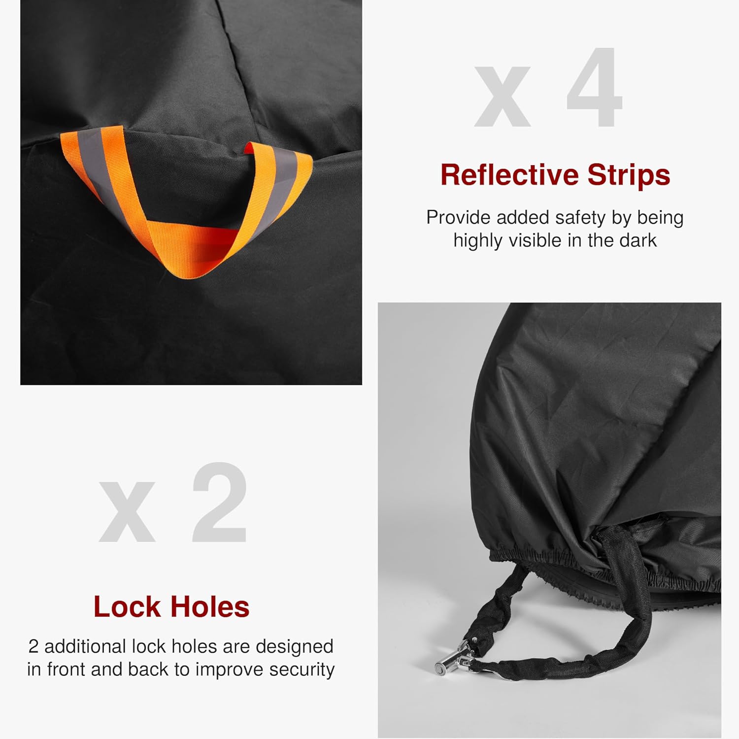 Detalle 2 de Puroma Bike Cover 600D Waterproof for 2 Bikes
