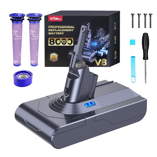 Imagen de Batteria FLYLINKTECH 8000mAh per Dyson V8 – prestazioni potenziate e kit completo en OfertitasTOP
