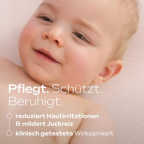 Detalle de WELEDA Bio Baby Med 3in1 Weiße Malve Gesichtscreme – sanfte Feuchtigkeit für empfindliche Haut