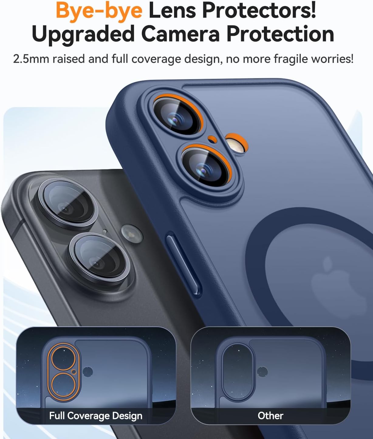 Detalle de CANSHN iPhone 17 magnetic case 2.5 mm