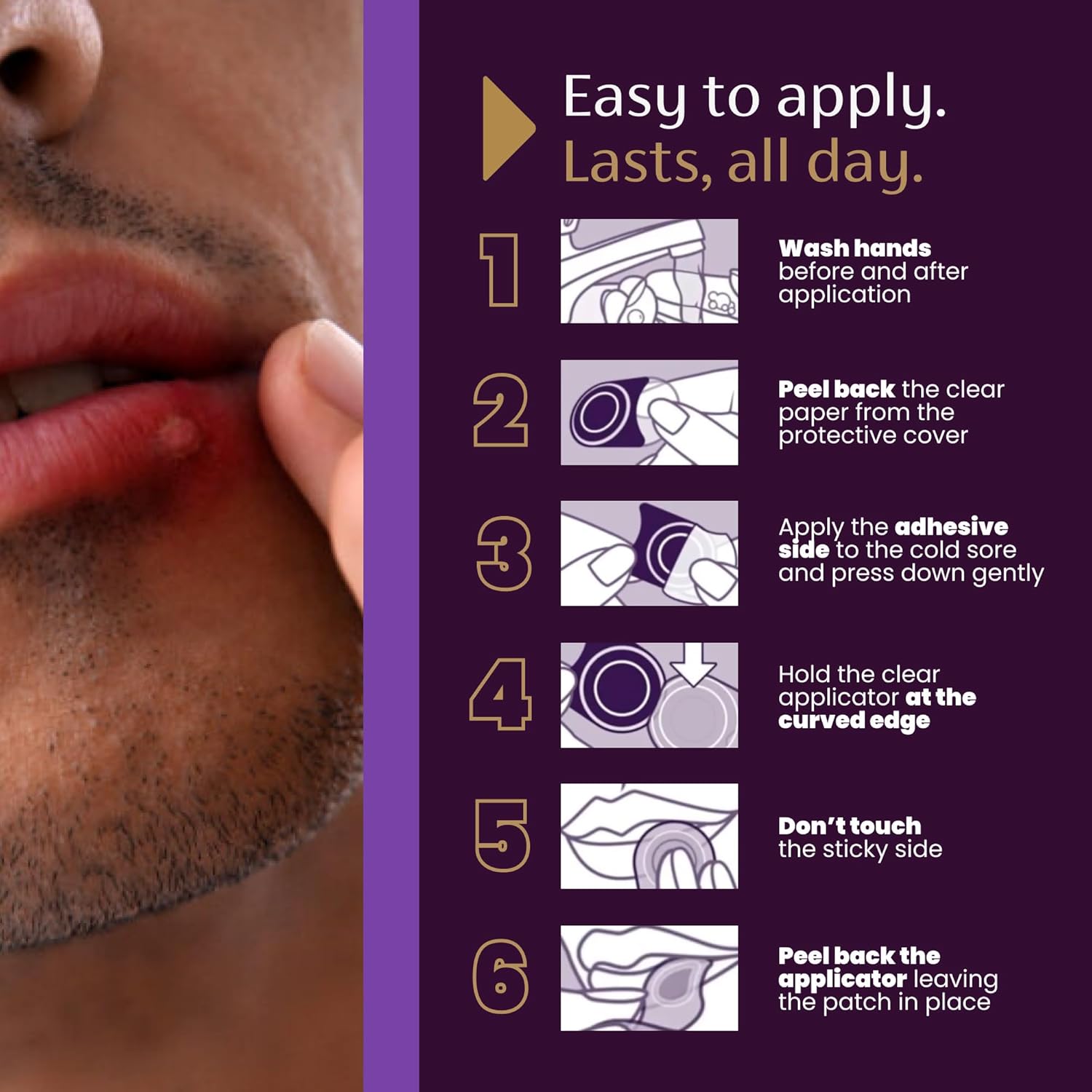 Thumbnail 4 de Mederma Cold Sore Discreet Patch hydrocolloid patch