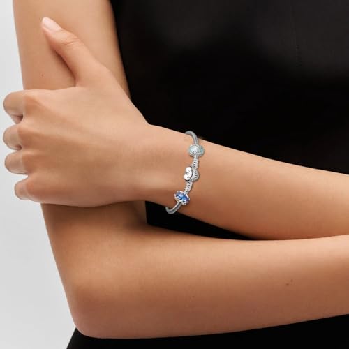 Thumbnail 2 de Ruaidhra Moments Herz Charms Armband aus 925er Silber, 18 cm