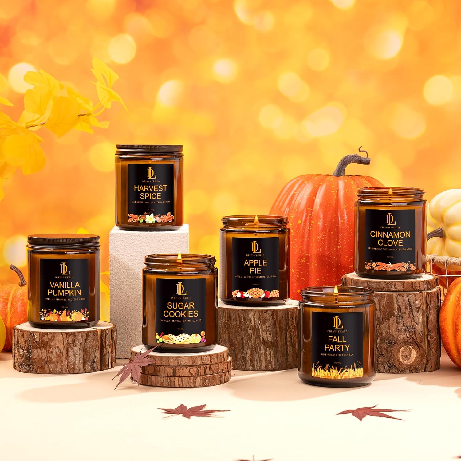 Thumbnail 6 de DL DREAMY DEWLA D005-11 Sugar Cookie Soy Wax Candle, 7 oz Jar