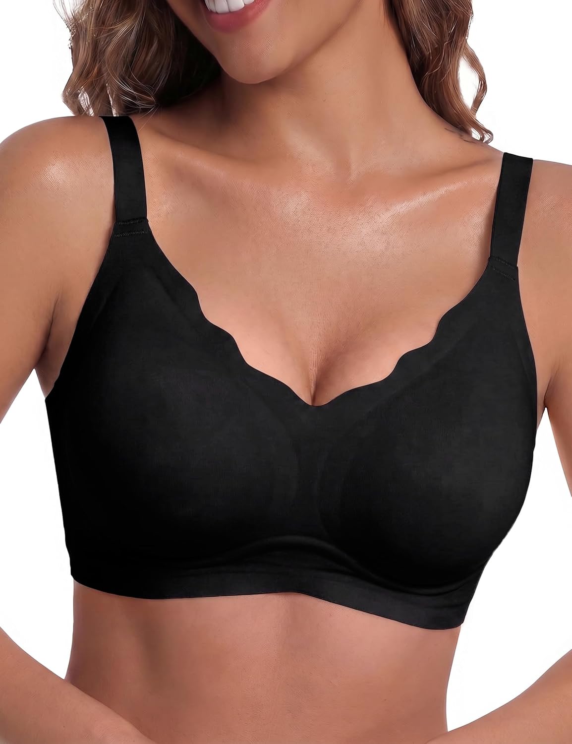 Detalle de Bresdk Soutien Gorge Femme sans Armatures : maintien renforcé et invisibilité au quotidien
