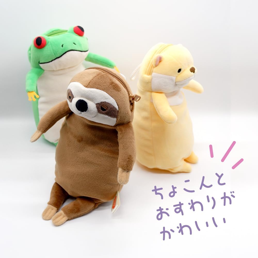 Thumbnail 4 de シナダグローバル もちシリーズ もちねこ もちペンポーチ MPNE-0180PS パステルサクラ 9×8×18cm
