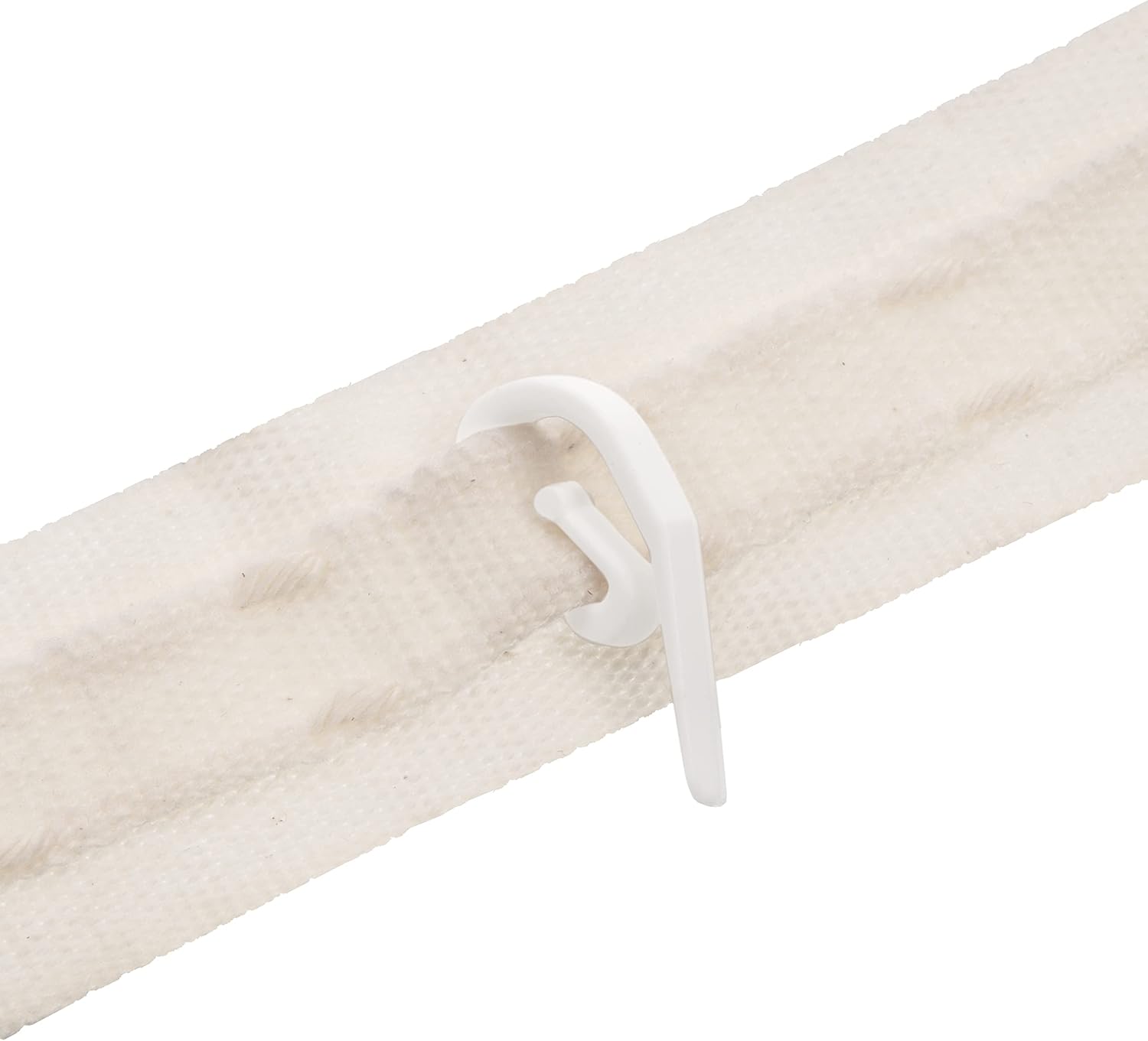 Thumbnail 1 de The Bead Shop White Plastic Curtain Hooks 50 pack