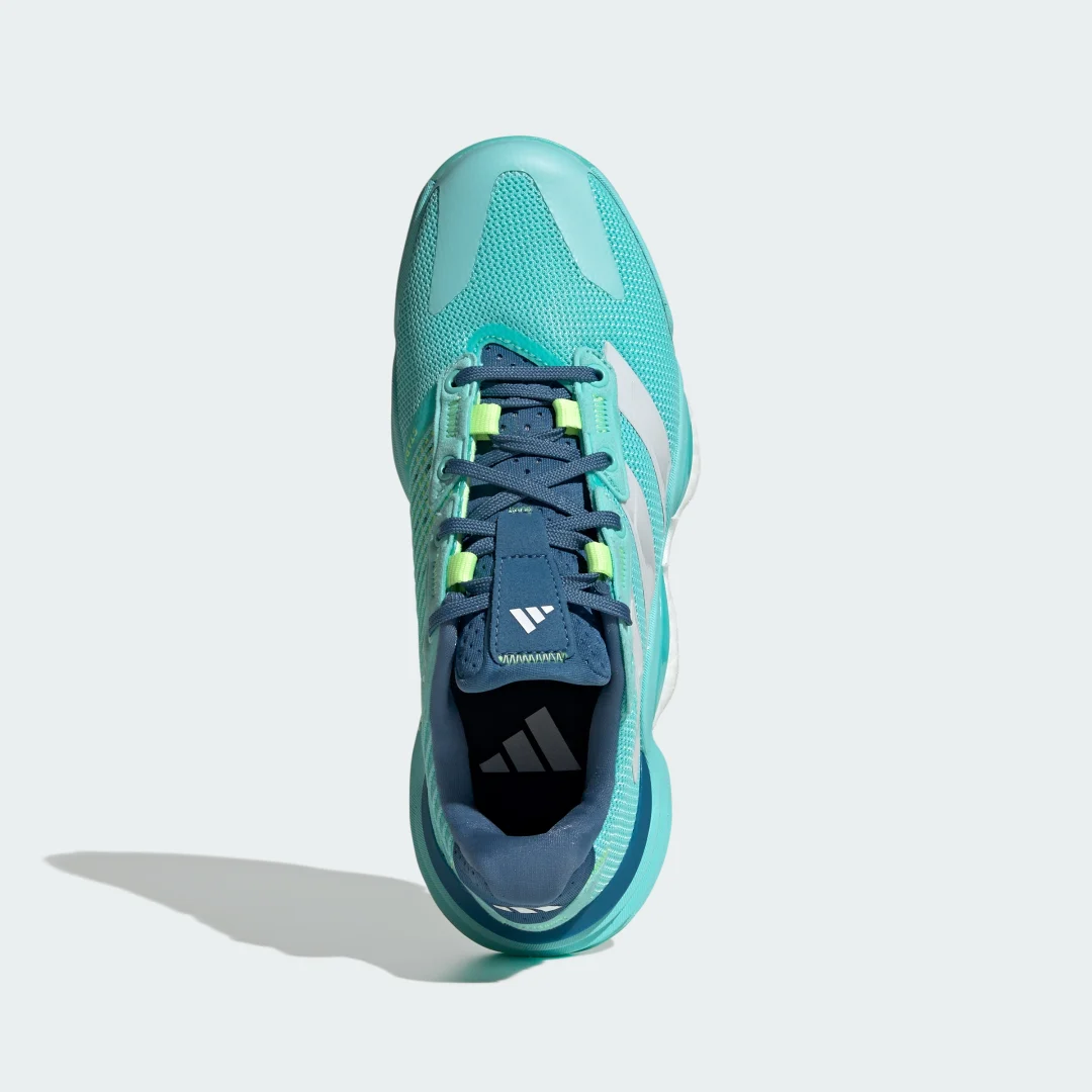 Detalle de Adidas Zapatilla Stabil 16 Indoor Turquesa: comodidad y estabilidad para interiores