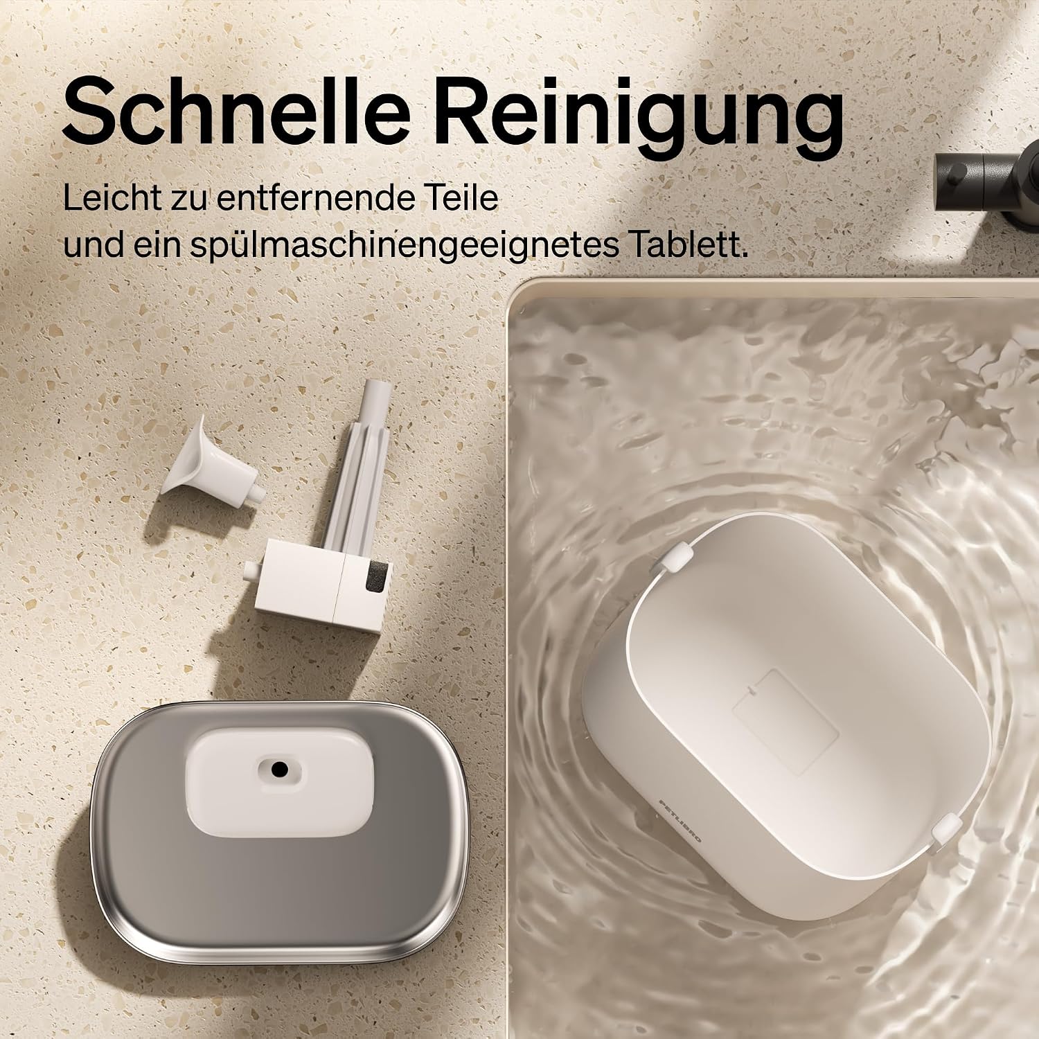Thumbnail 4 de PETLIBRO Dockstream kabelloser Katzenbrunnen mit Bewegungsmelder, 5.000-mAh-Akku und Dockingstation