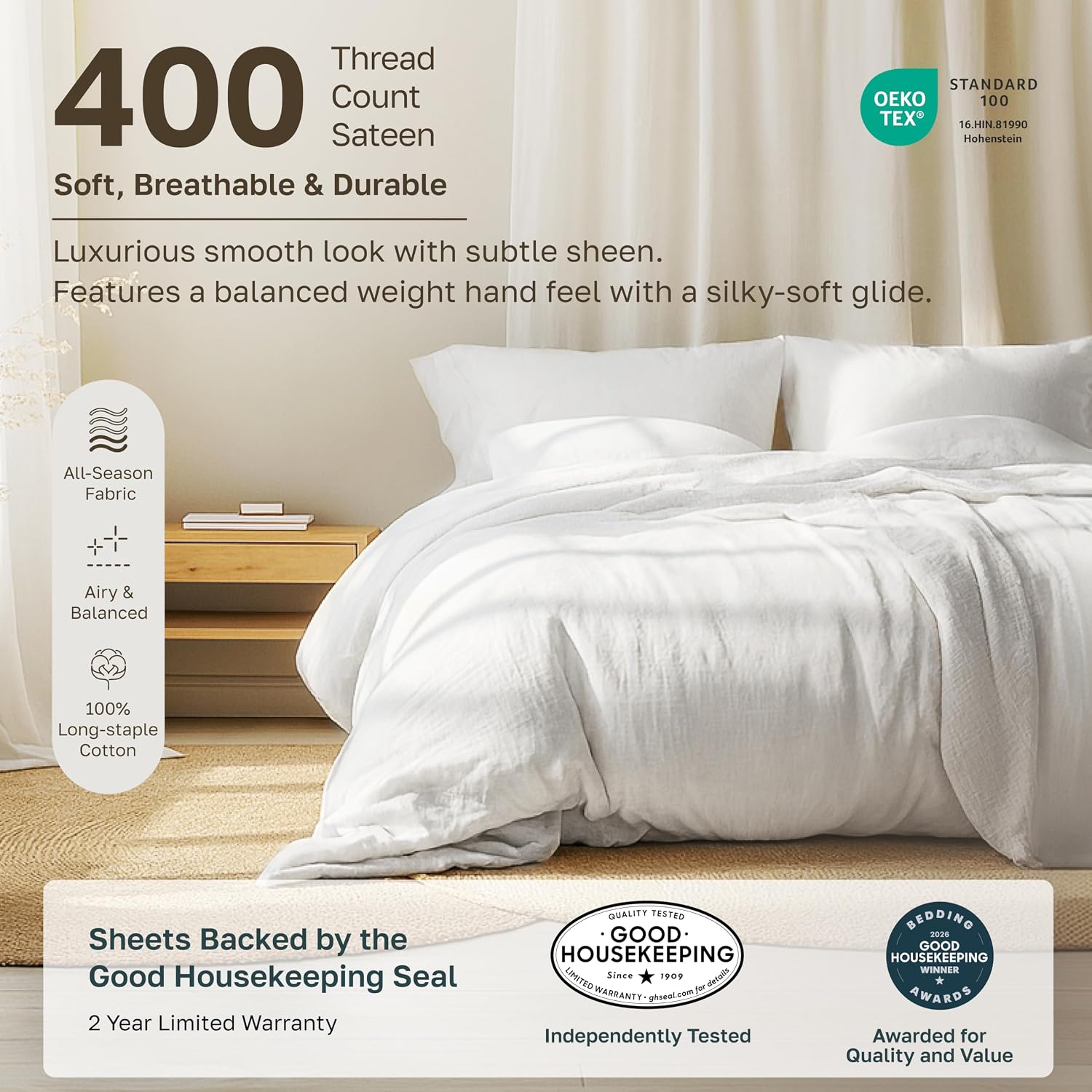 Detalle 2 de California Design Den 400-thread Sheets