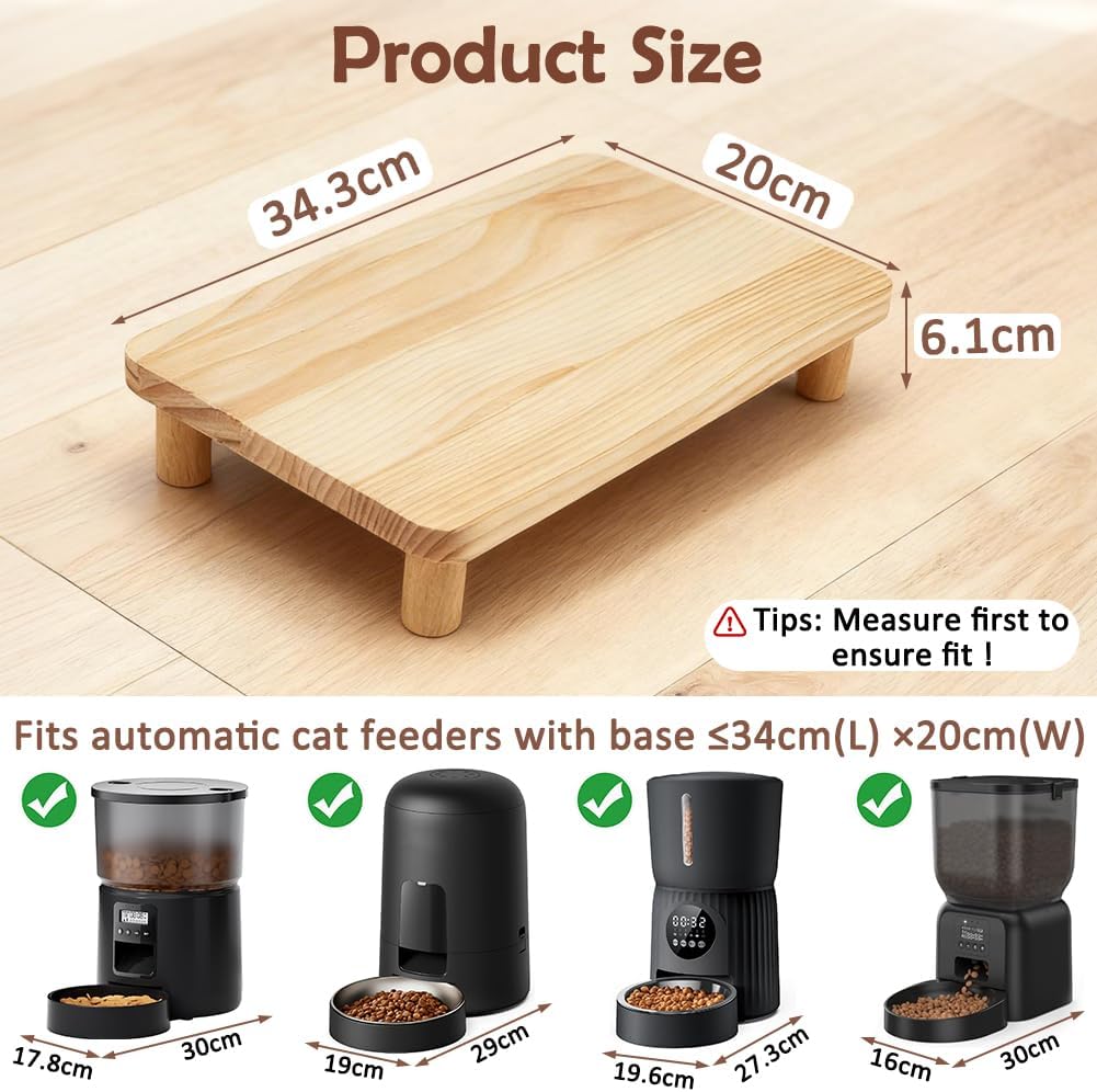 Detalle 1 de SZEE Automatic Cat Feeder Elevated Stand 6cm