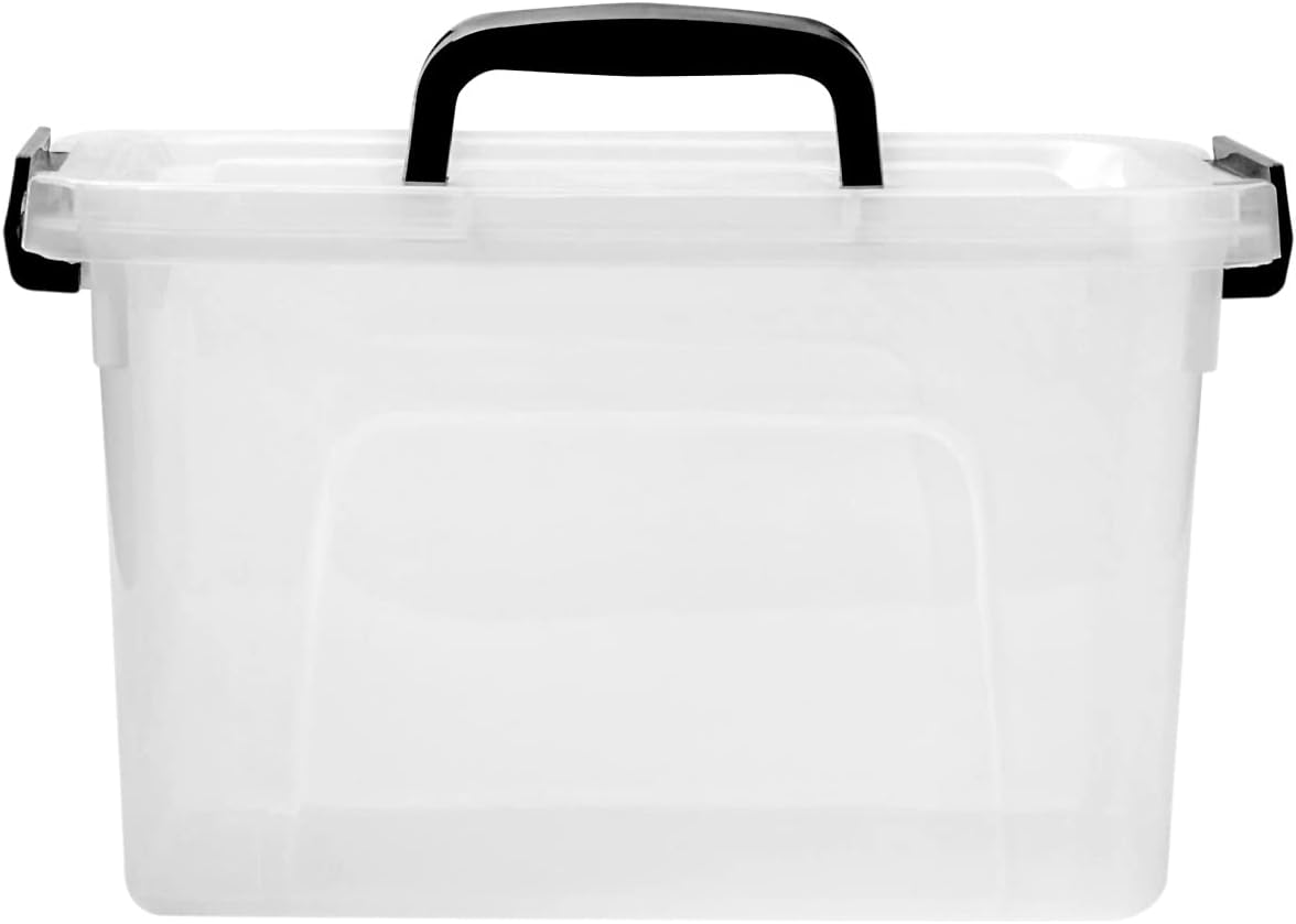 Detalle de JUJIAJIA 6 Quart Clear Storage Box pack