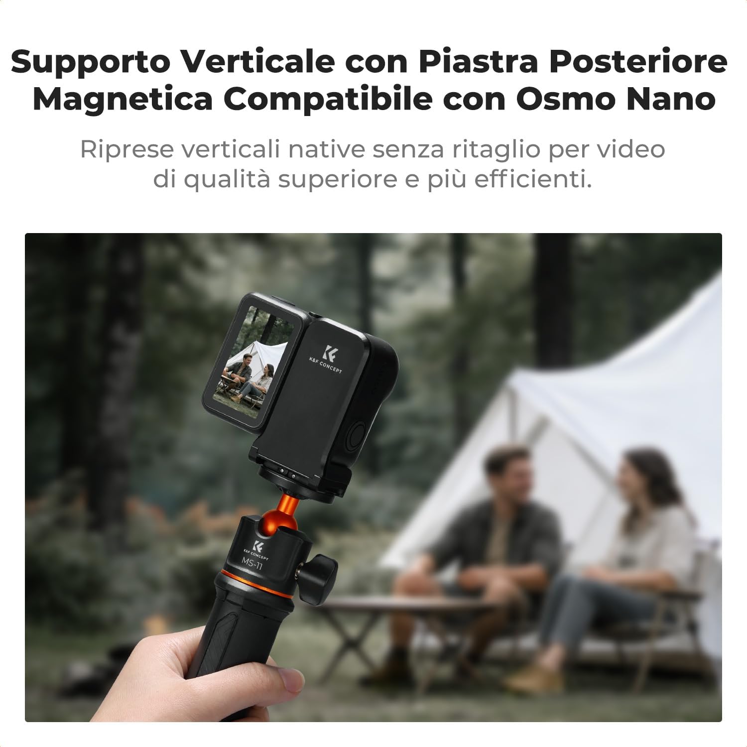 Detalle de K&F CONCEPT Adattatore magnetico verticale per Osmo Nano/Xtra Atto