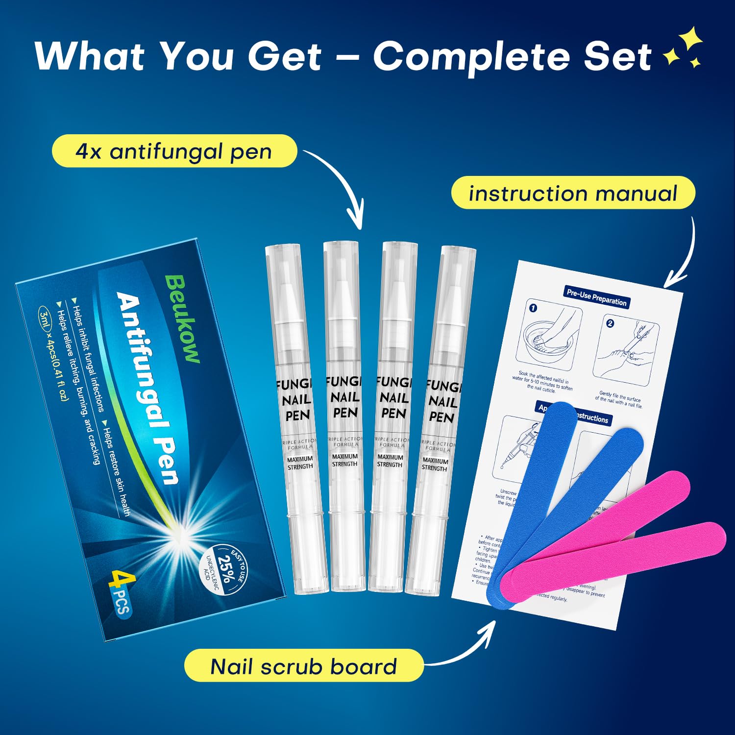 Thumbnail 6 de Beukow Nail Fungus Treatment Pen with 25% Undecenoic Acid