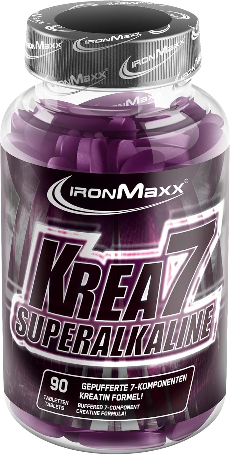 Thumbnail 6 de IronMaxx Krea7 Superalkaline Kreatin Tabletten – 180 Kapseln, hochdosierte 7-Komponenten-Formel, zuckerfrei