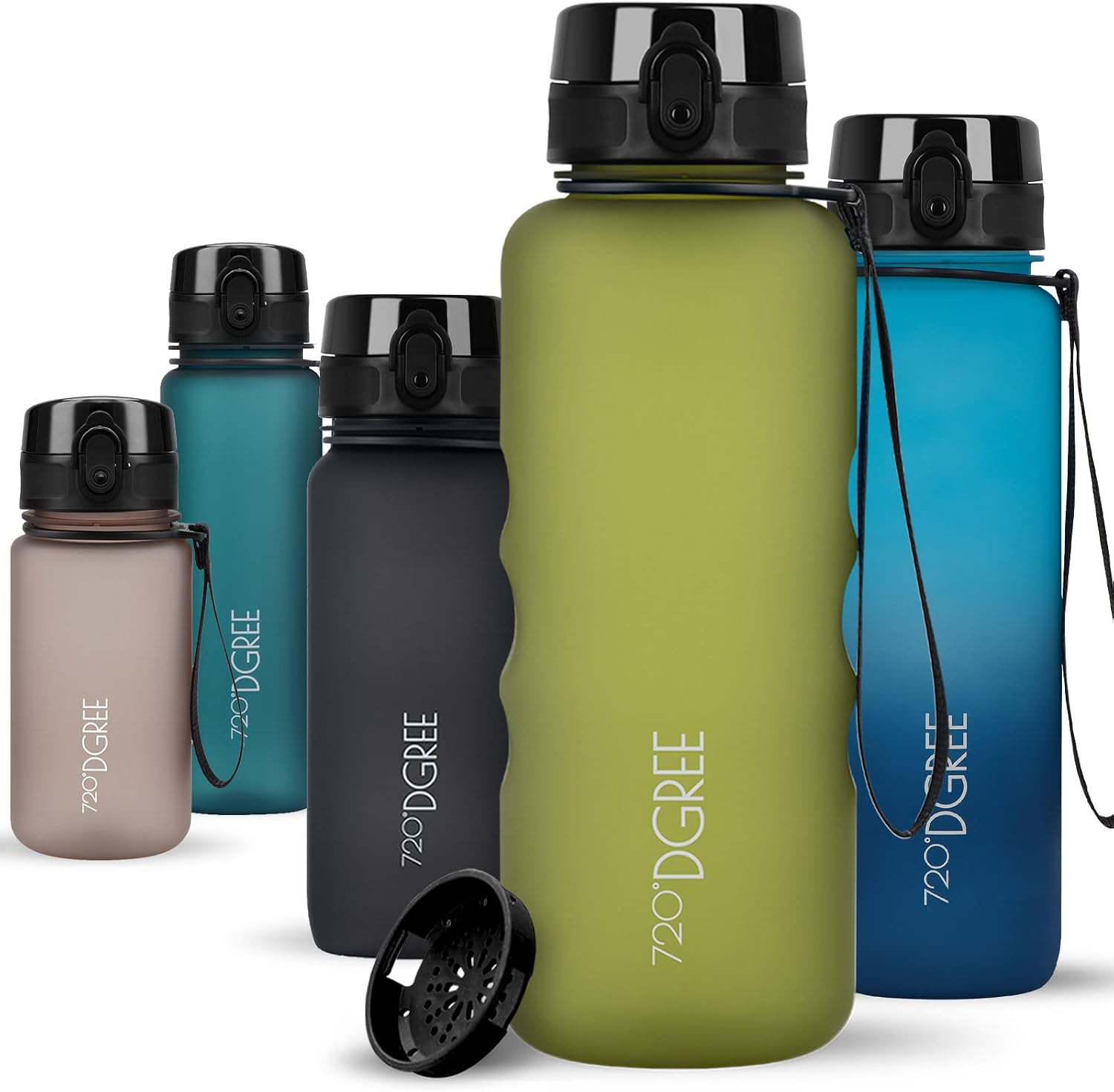 Detalle de 720°DGREE uberBottle + setaccio frutta in Tritan, borraccia sportiva 350/500/650 ml e 1/1,5 l