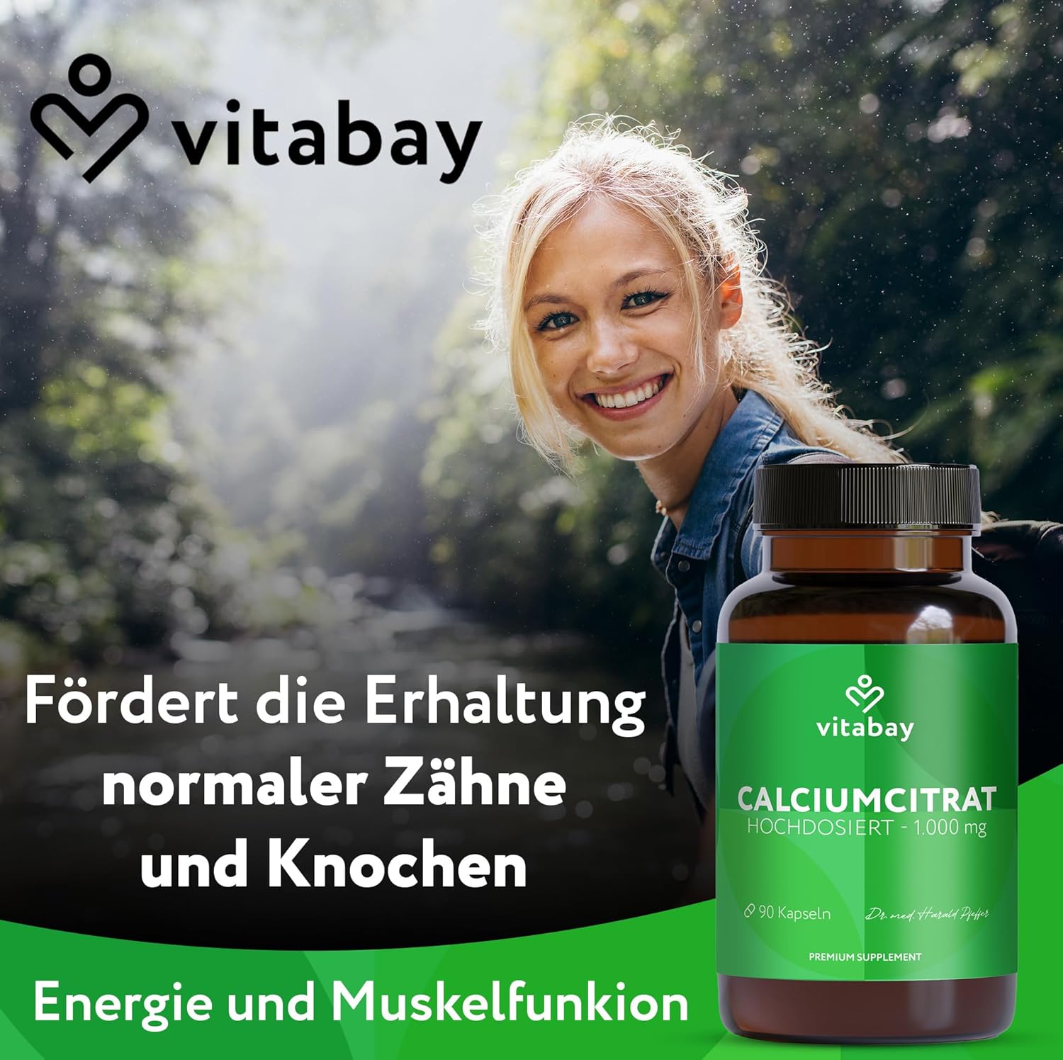 Detalle 2 de Vitabay Calcium 1000 mg Kapseln 90 Stück